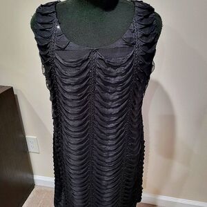 R&M Richard, black, special occasion, sleeveless, has some sequence sz16,stretch